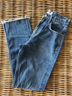AGOLDE Denim High Rise Straight-Leg Jean